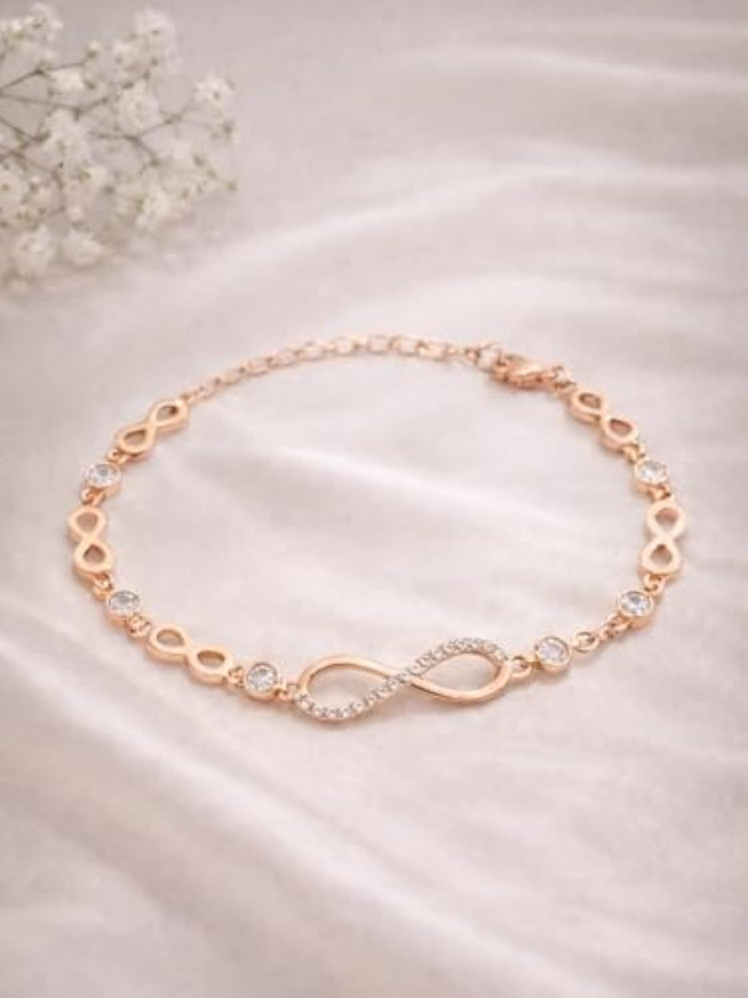 Delicate Possibilities Rose Gold Plated 925 Silver Bracelet